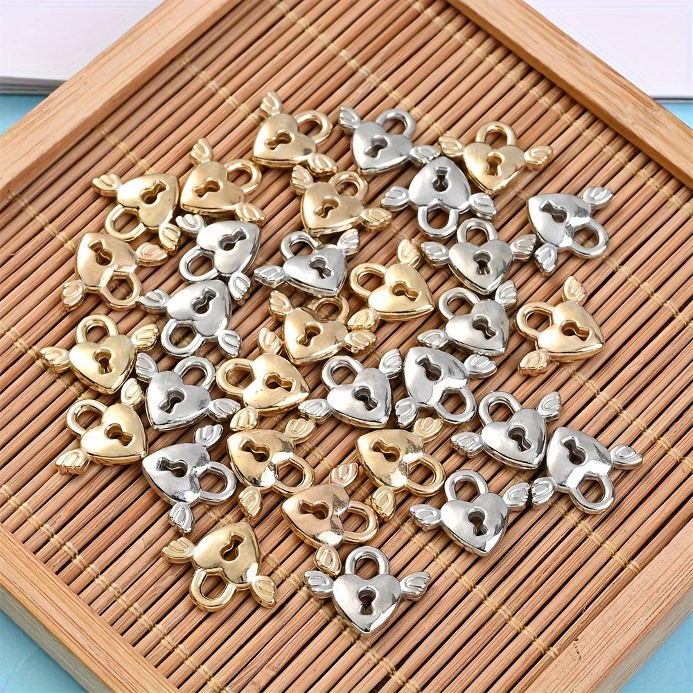 Love Lock Wing CCB Pendants