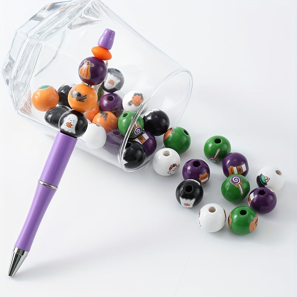 Halloween Wooden Beads
