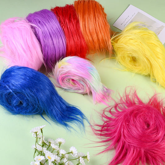 1.5 m x 5 cm Multicolor Plush Holiday Ribbon