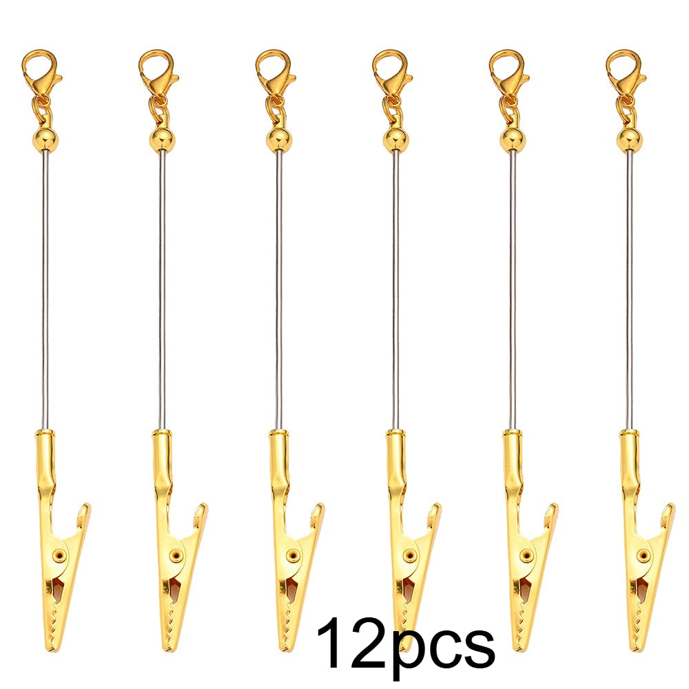 Beaded Card Holder Clips