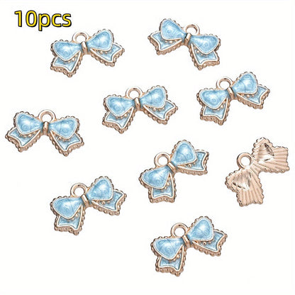 Bow-Tie Enamel Metal Charms