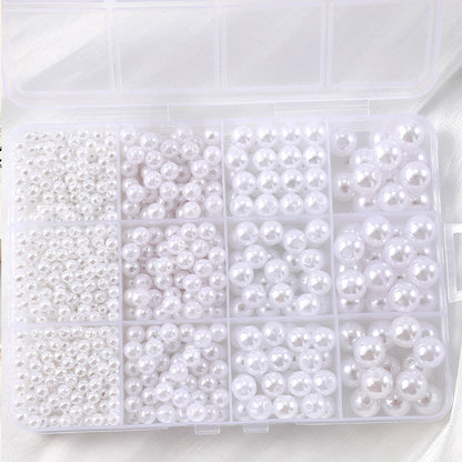 1100PCS Multi-Size Faux Pearl Bead Set