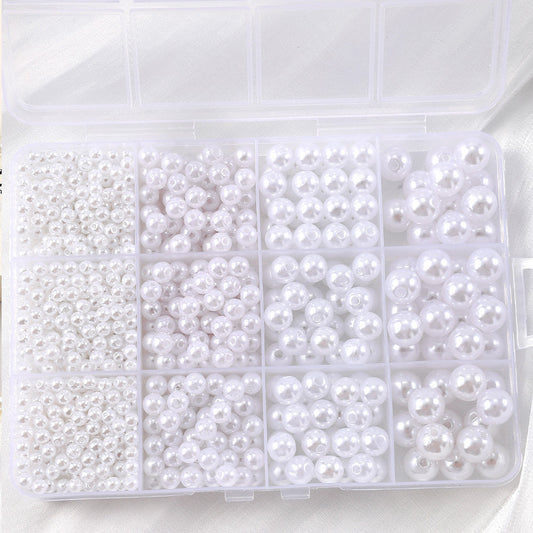 1100PCS Multi-Size Faux Pearl Bead Set