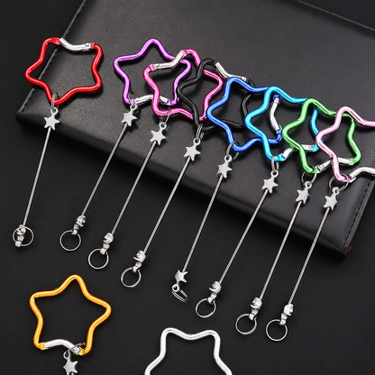 12-Piece Mixed Color Star Keychain Set