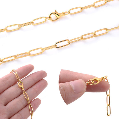 50-Piece Open Jump Rings & Lobster Clasps Jewelry Findings Set