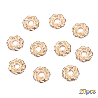 20PCS Gold Alloy Multi-Shape Spacer Bead Set