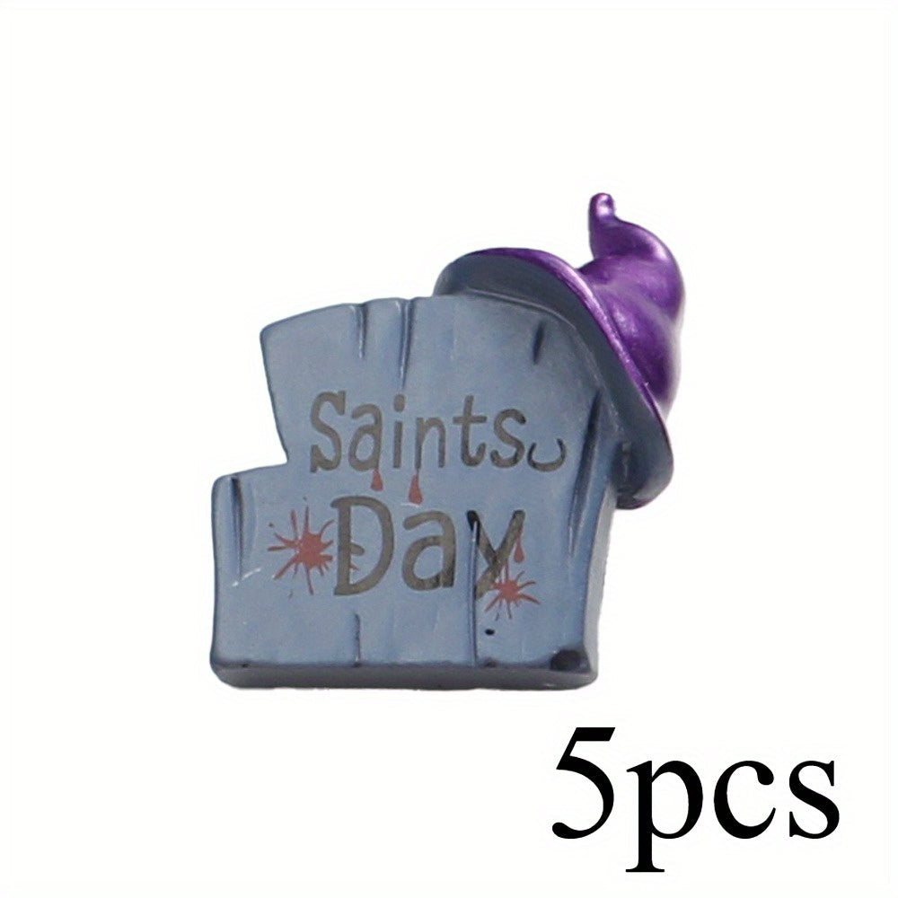5-Piece Halloween Mini Resin Figurine Set