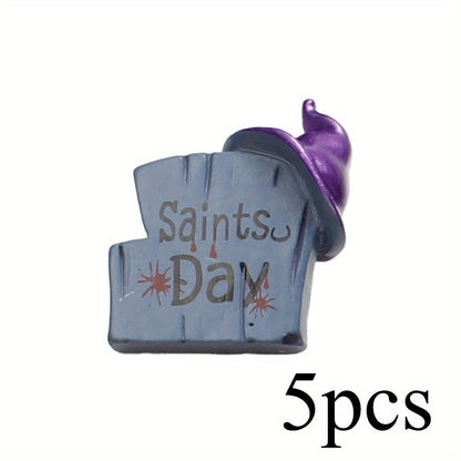 5-Piece Halloween Mini Resin Figurine Set