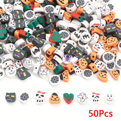 Halloween & Christmas Soft Pottery Beads