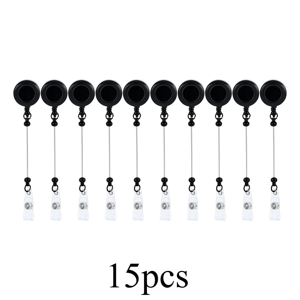 Beadable Retractable Badge Reel Clips