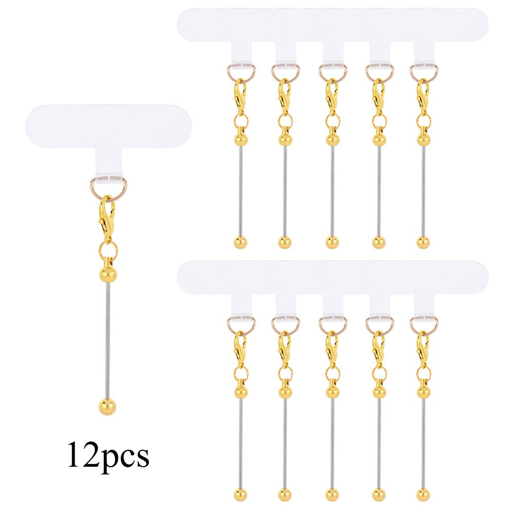 Golden & Silvery Blank Phone Chain Set