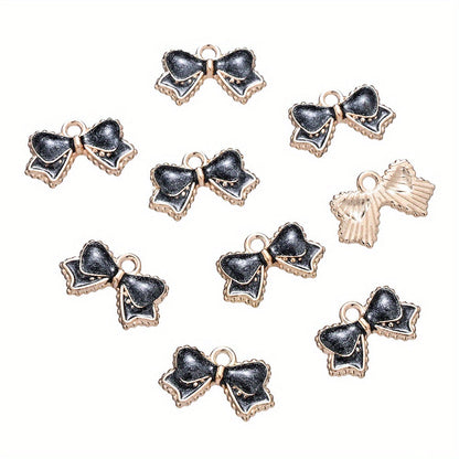 Bow-Tie Enamel Metal Charms