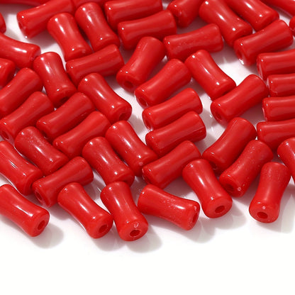 Solid Color Bamboo Acrylic Beads