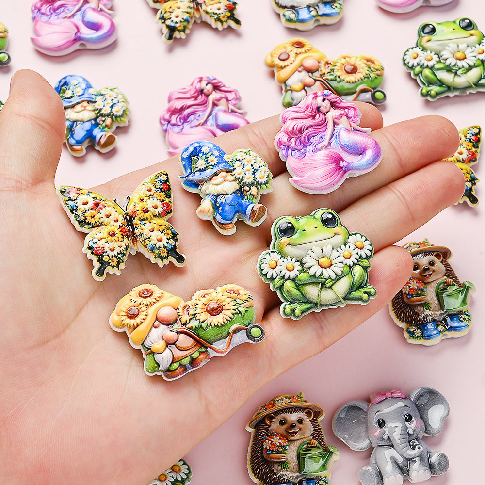 Animal Floral Resin Beads