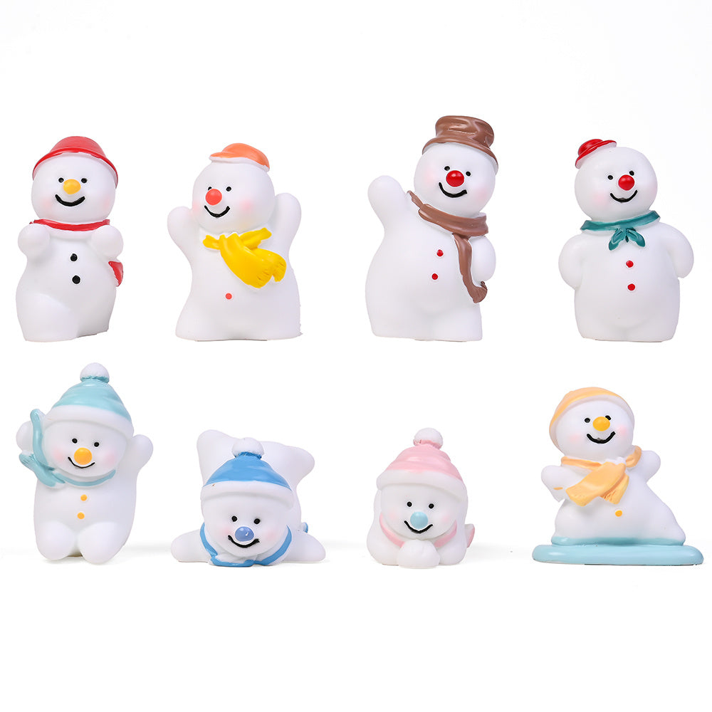 Christmas Snowman Mini Decorative Statues