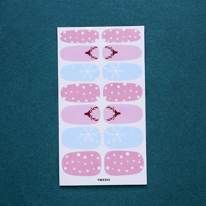 1 Sheet Christmas Nail Wrap Stickers