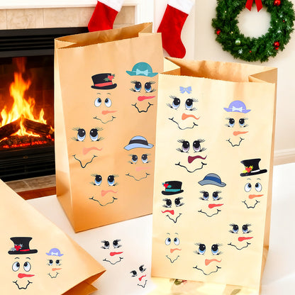Snowman Emoji PVC Stickers