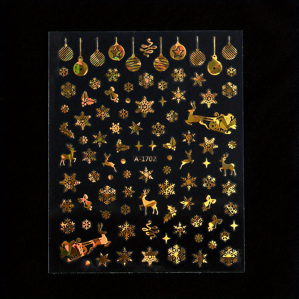 Gold Pattern Manicure Stickers