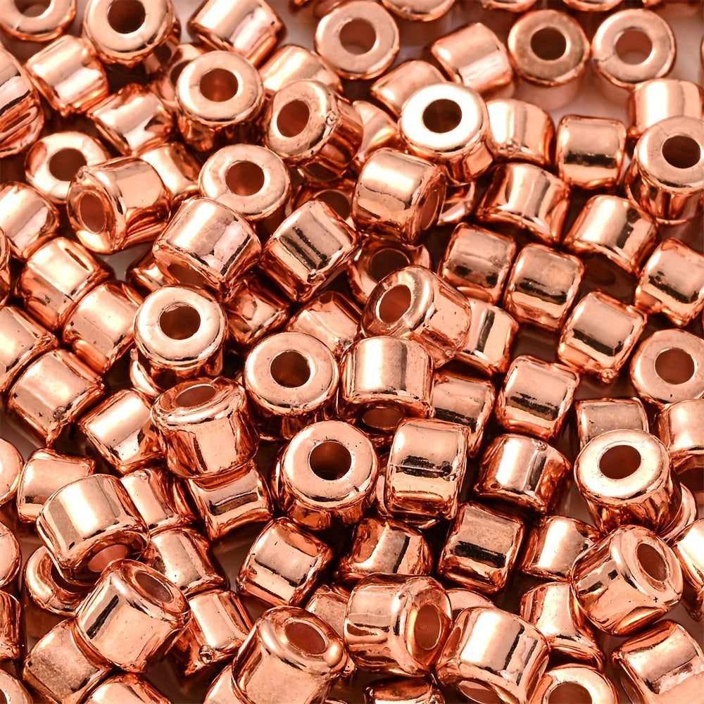 100PCS 6×5mm Multicolor CCB Tube Spacer Bead Set