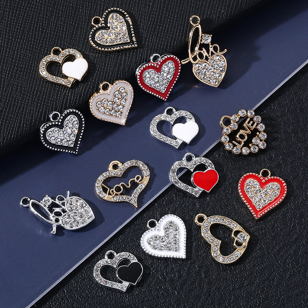 Valentine’s Day Heart Alloy Pendants