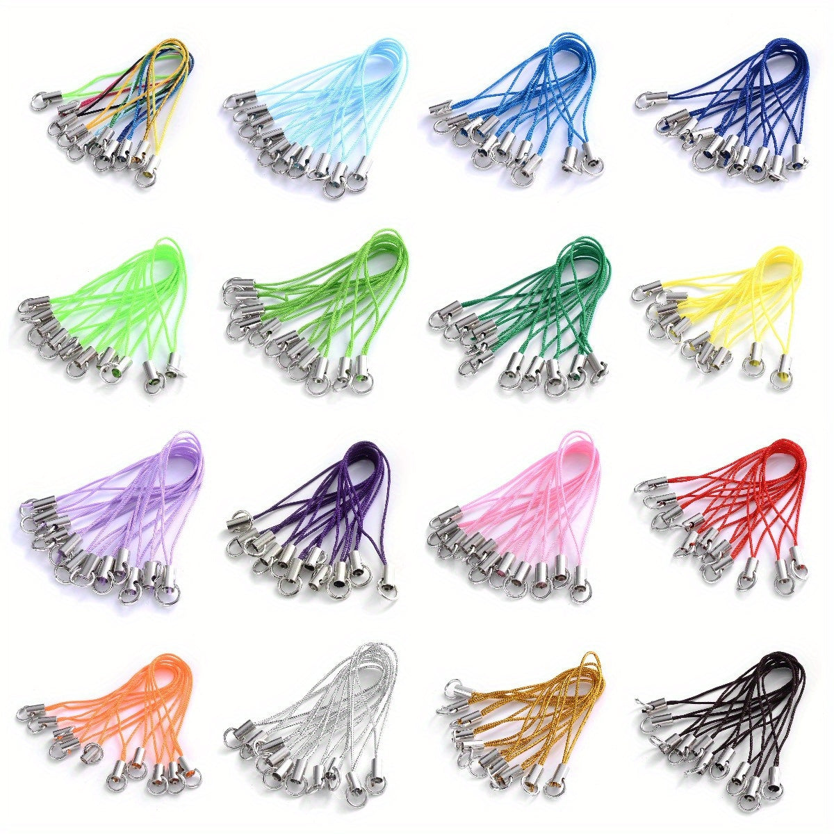 100-Piece Nylon Keychain Strap Cords
