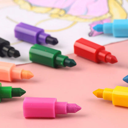 12-in-1 Vibrant Stacking Crayons, 10-Piece Set
