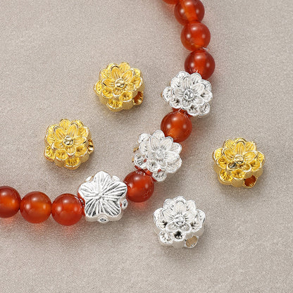 Lotus Alloy Beads
