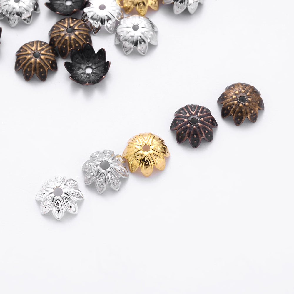 Lotus Metal Bead Caps