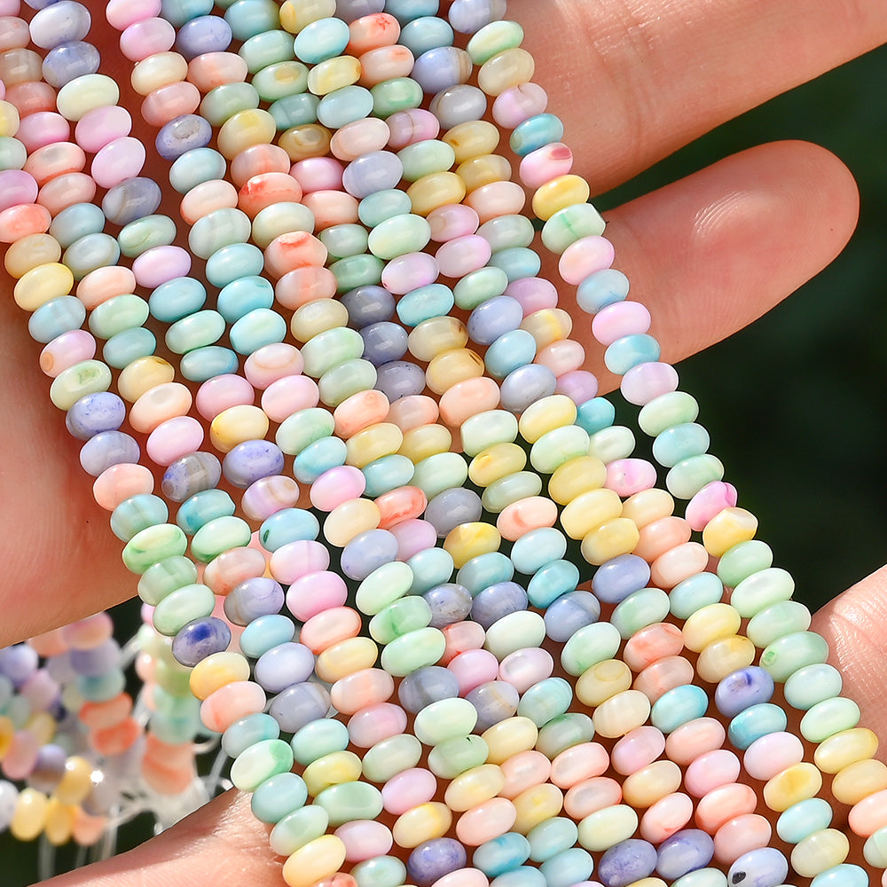 Translucent Abacus Wheel Beads