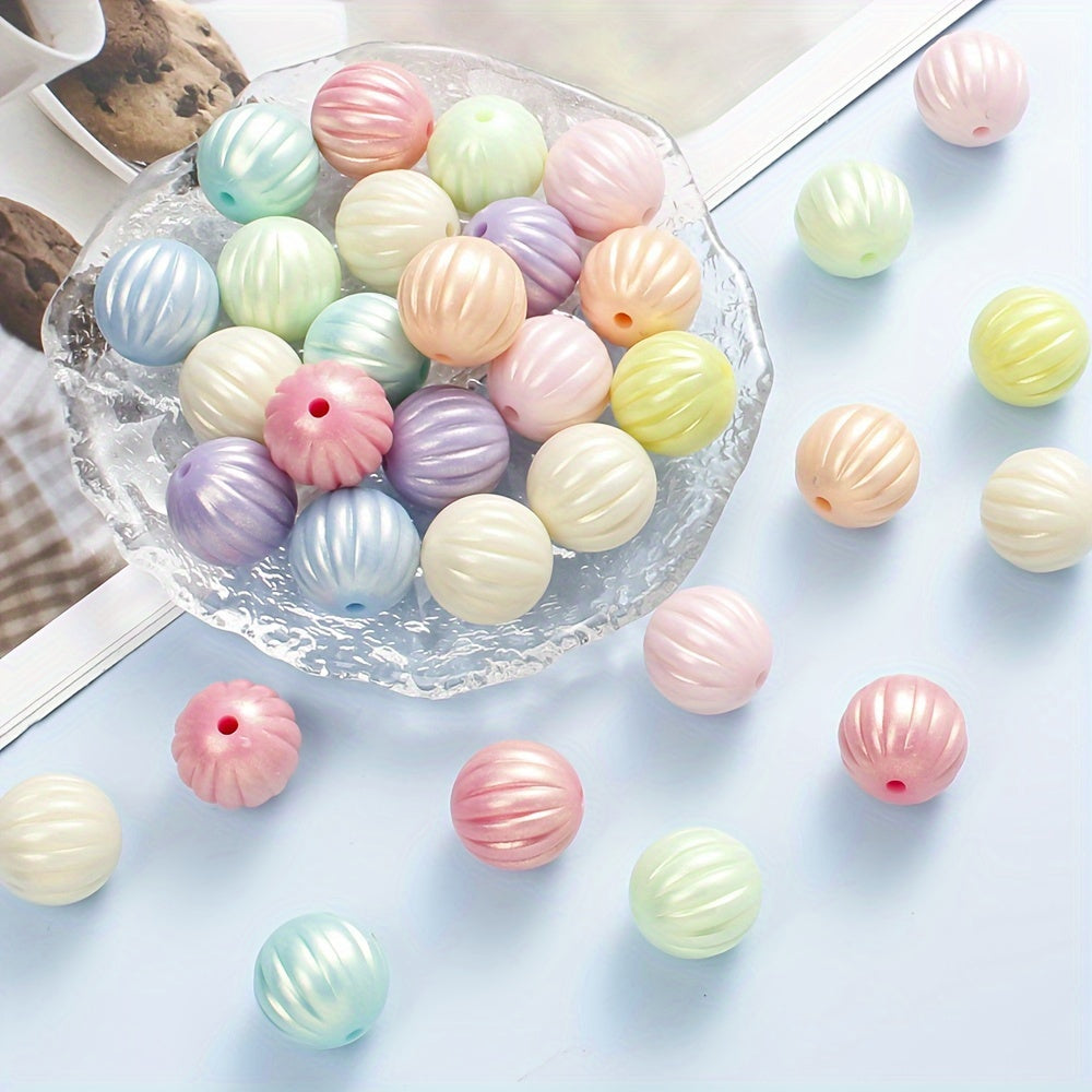 Macaron Pumpkin Acrylic Beads