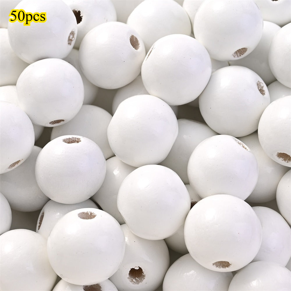 Marine-Themed Wooden Beads