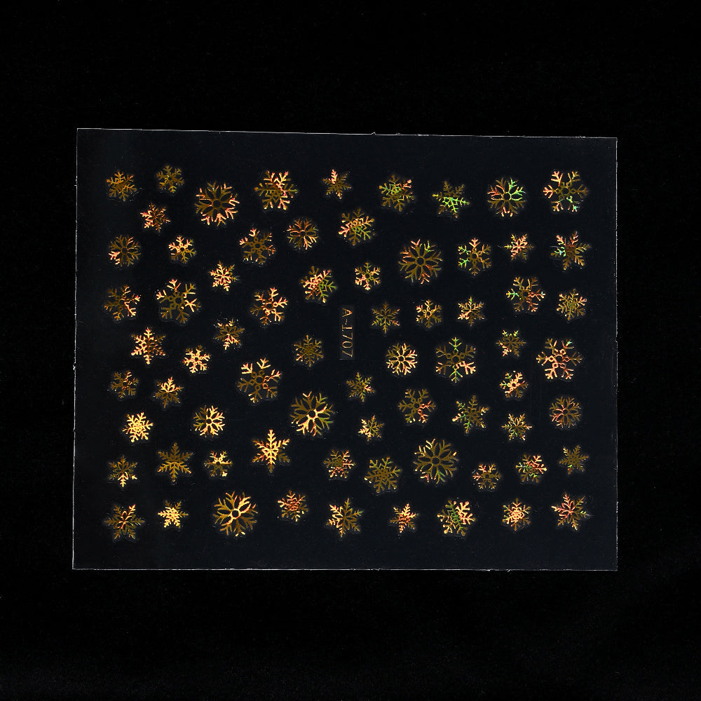 Gold Pattern Manicure Stickers