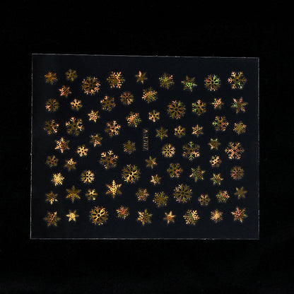 Gold Pattern Manicure Stickers
