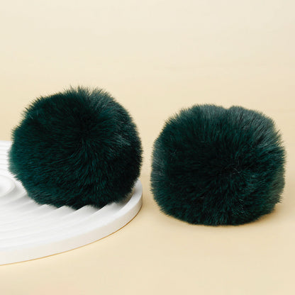 Fashion Multicolored Faux Rabbit Fur Plush Balls