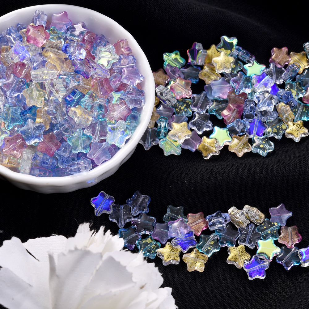 Multicolor Star Spacer Beads