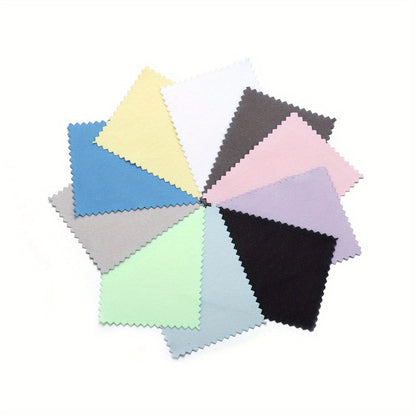8x8 cm Double-Sided Velvet Jewelry Polishing Cloths