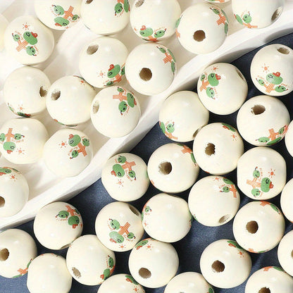 Mixed Round Wooden Beads