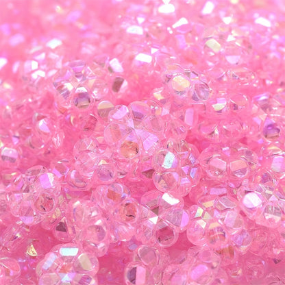 Multicolor AB Shiny Flower Acrylic Beads