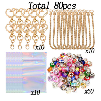 20PCS Beaded Keychain Making Set