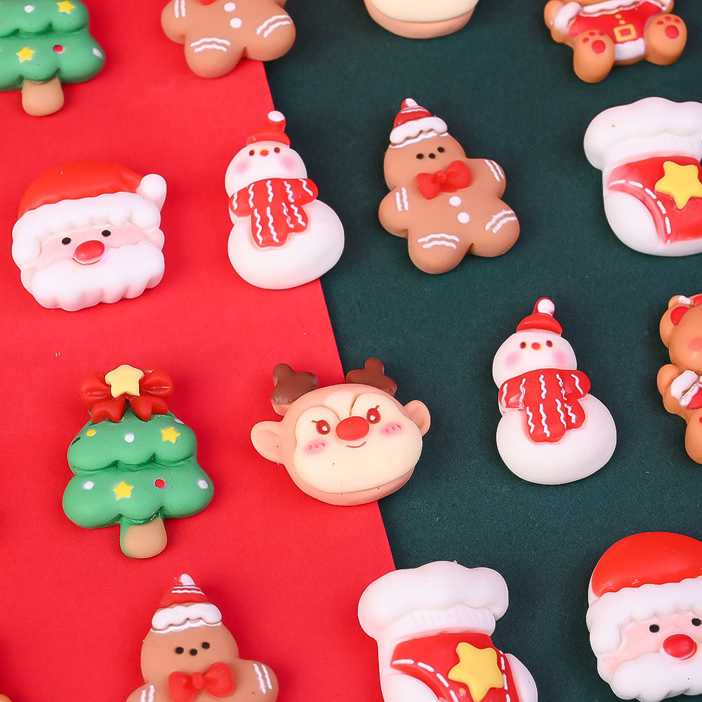 Christmas Resin Flatback Figurines