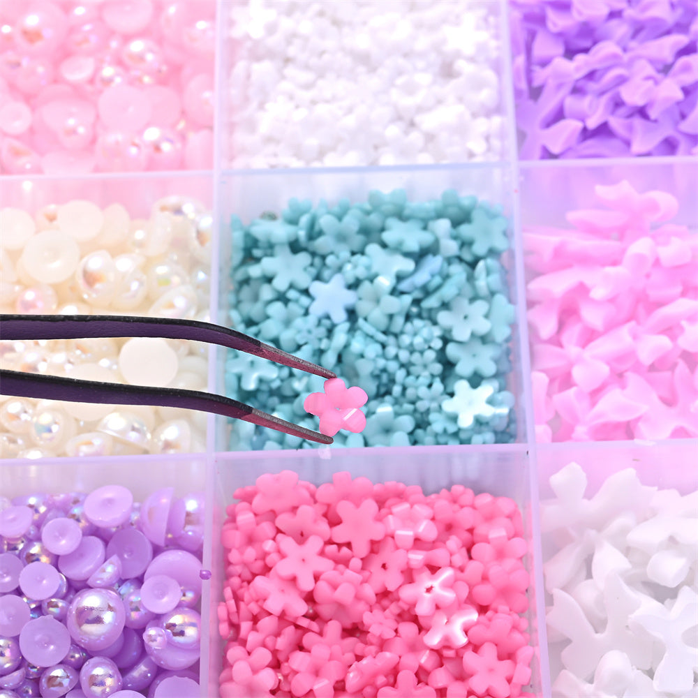Mixed Resin Decorative Beads Set
