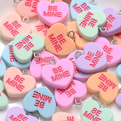Sweet Heart Resin Pendants