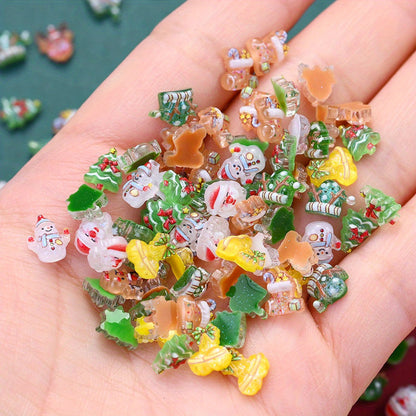 Christmas Resin Flatback Embellishments