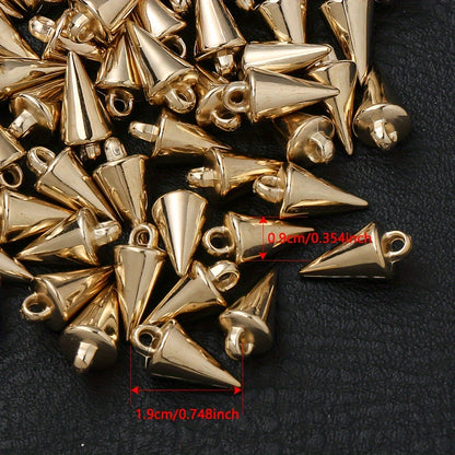 Gold & Silver CCB Plastic Pendants