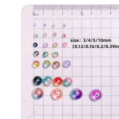 4 mm Acrylic Loose Beads for DIY Jewelry Making