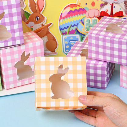 12-Piece 10x10x6.5 cm Paper Rabbit Gift Boxes
