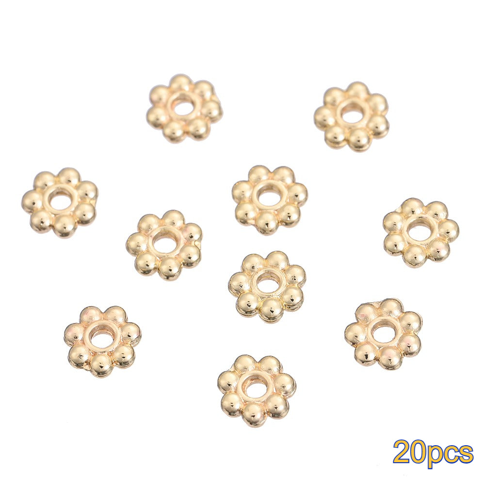 20PCS Gold Alloy Multi-Shape Spacer Bead Set