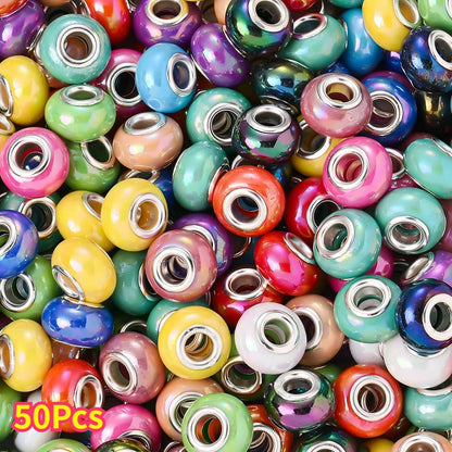 European Style Acrylic Large Hole Beads