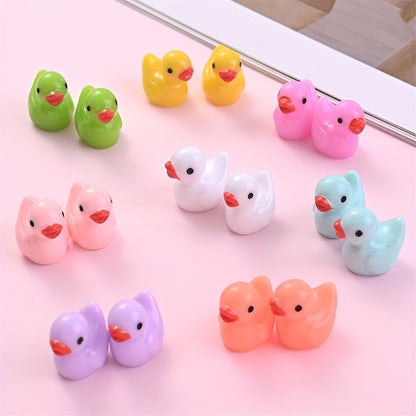 Solid Color Duck Resin Beads