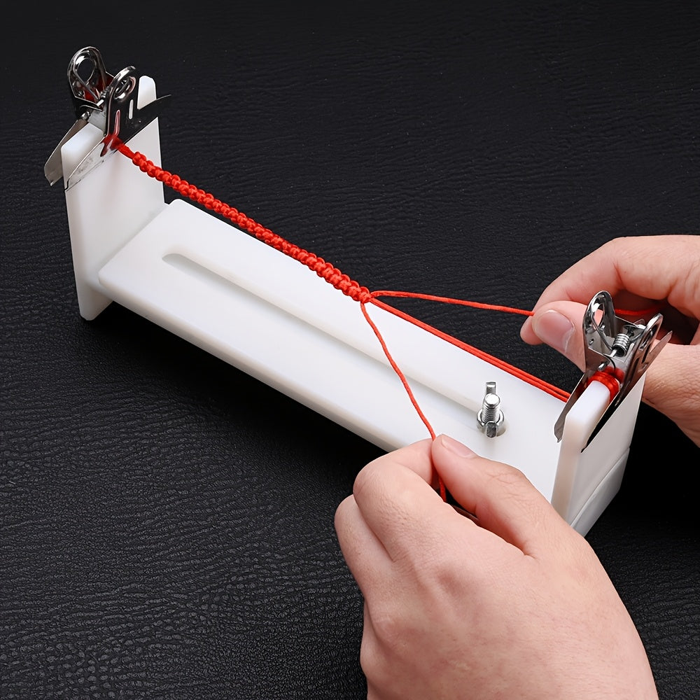 Adjustable Plastic Bracelet Making Tool with 2 Clips